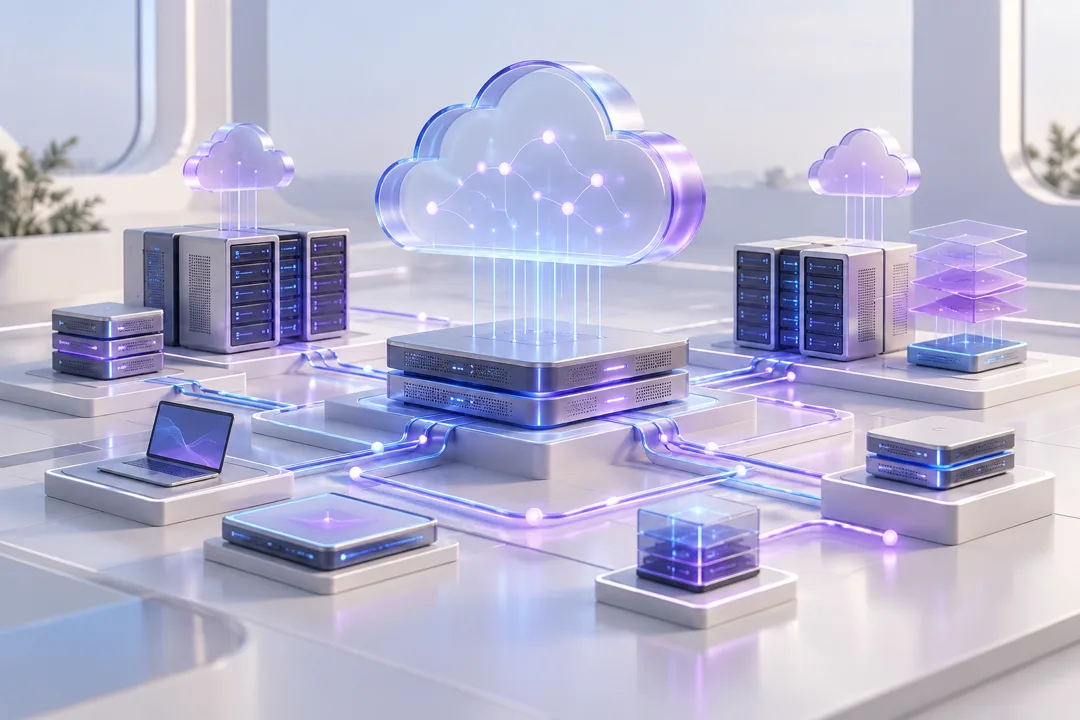 Cloud infrastructure and connected IT systems visualization